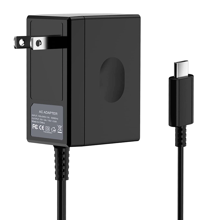 Cina Adattatore CA portatile di tipo C Caricabatterie a ricarica rapida per Nintendo Switch produttore