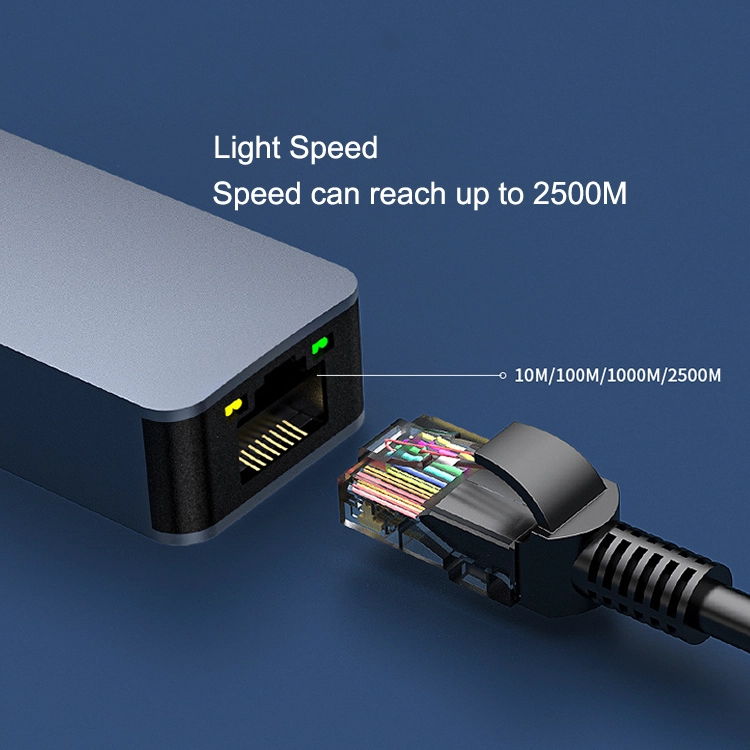Adaptador Gigabit Ethernet 2.5G USB 3.0 a convertidor de red Lan RJ45