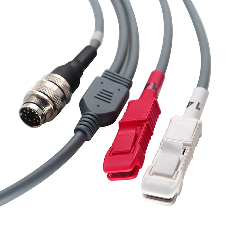 Conector DIN personalizado de 12 pines para probar el cable divisor Y del clip con tapón