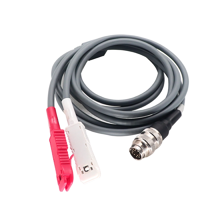 Conector DIN personalizado de 12 pines para probar el cable divisor Y del clip con tapón