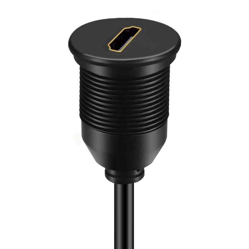 HDMI 公对母防水面板安装车载安装嵌入式延长线