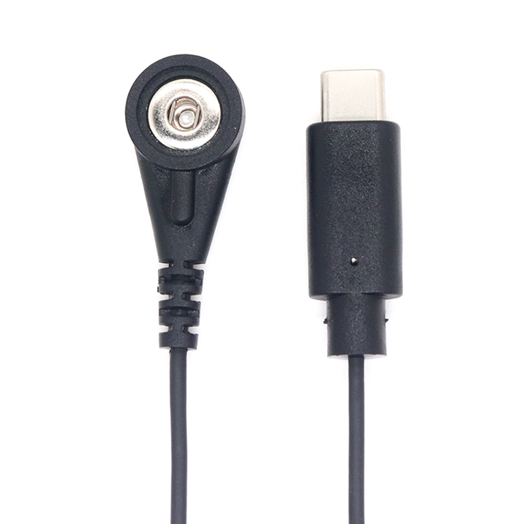 Enchufe macho USB 3.0 tipo C a cable de plomo de electrodos ECG EKG de 3,5 mm
