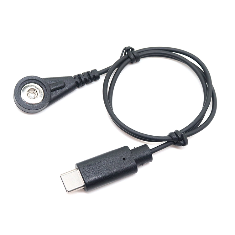 Enchufe macho USB 3.0 tipo C a cable de plomo de electrodos ECG EKG de 3,5 mm