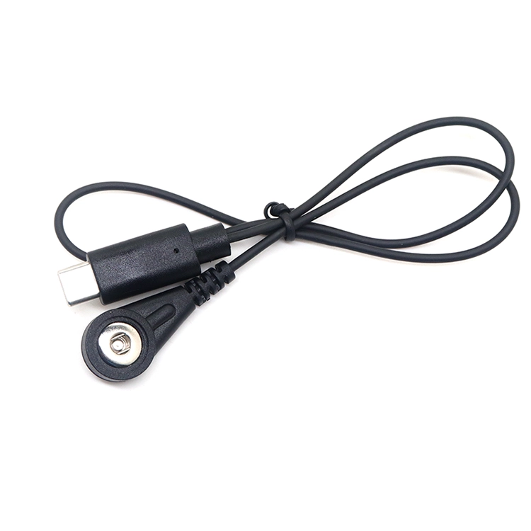 Enchufe macho USB 3.0 tipo C a cable de plomo de electrodos ECG EKG de 3,5 mm