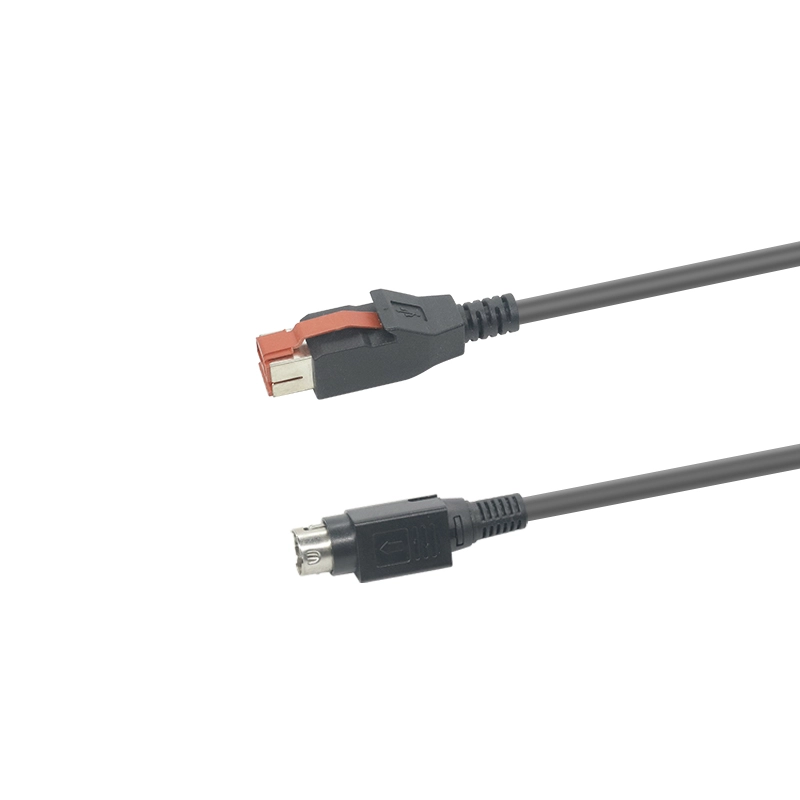 24-V-betriebenes USB-auf-3-Pin-Strom-DIN-Stecker-Verlängerungskabel