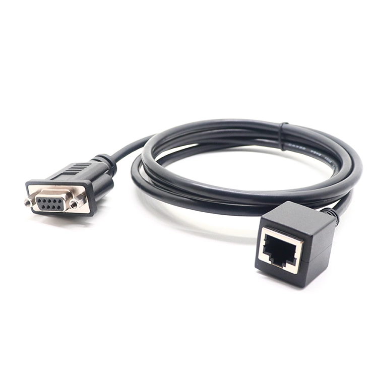 China DB9 Pino Fêmea para 8P8C RJ45 Fêmea Conector Cabo do Console fabricante