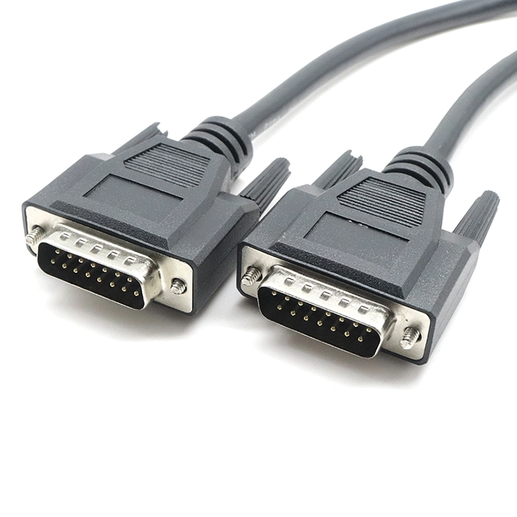 China Cabo de extensão RS232 serial macho para macho DB15 com trava de parafuso fabricante