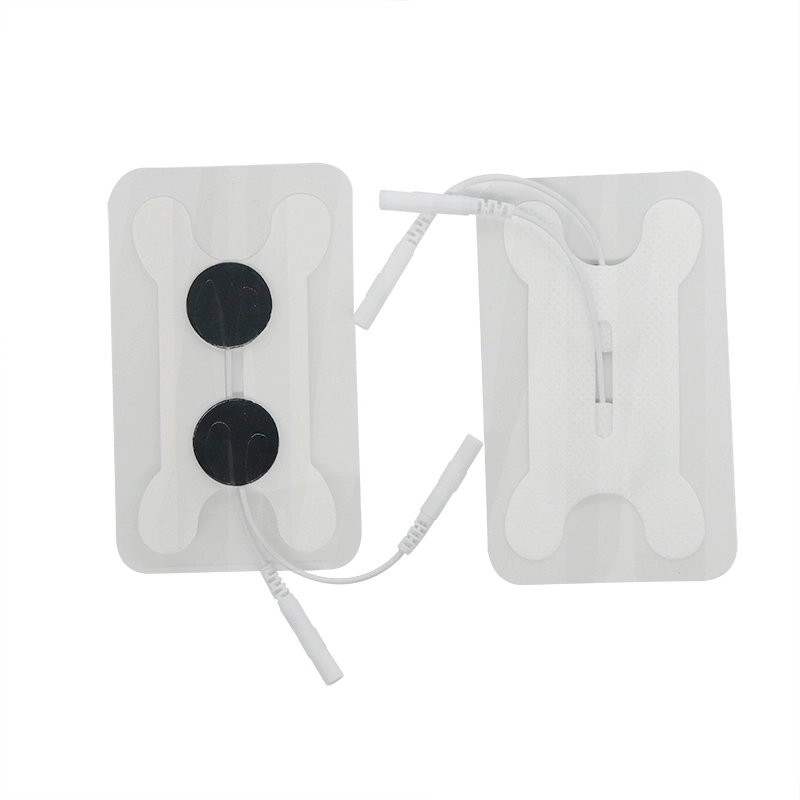 China Non-Woven Fabric Swallowing Electrode Pads with 2 0mm Pin For Dysphagia TENS Unit manufacturer