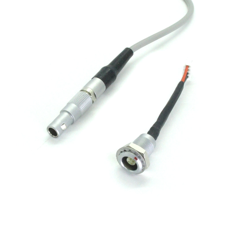 Werkseitig kundenspezifische 00B4P Lemo-Metall-Stecker-Ableitungskabel, EKG-Clip 2.0, Elektrodennadel-Patientenkabel mit Mantelanschluss