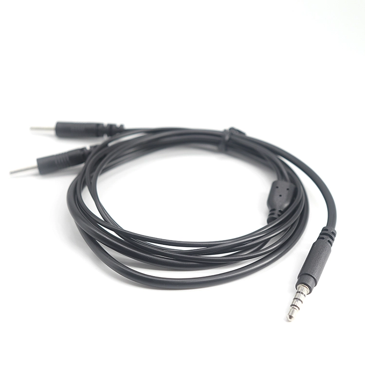 3.5mm Jack to Dual 2.0mm Pin Electrode Connection Lead Wire Cable