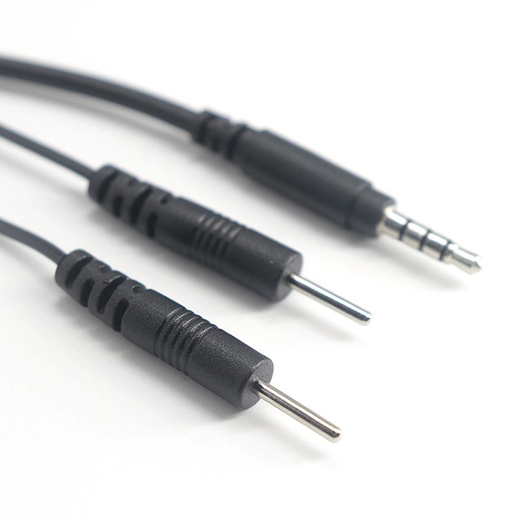 3.5mm Jack to Dual 2.0mm Pin Electrode Connection Lead Wire Cable