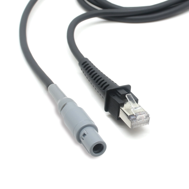 .Lemo Redel 连接器医疗电缆 4 针 lemo 塑料连接器转 RJ50 医疗连接引线