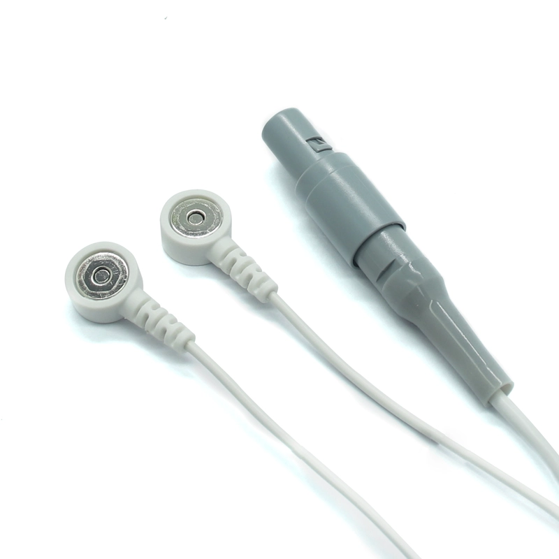 lemo redel 连接器 6pin 转磁性卡扣电极引线 6p 塑料推拉自锁插头医疗电缆