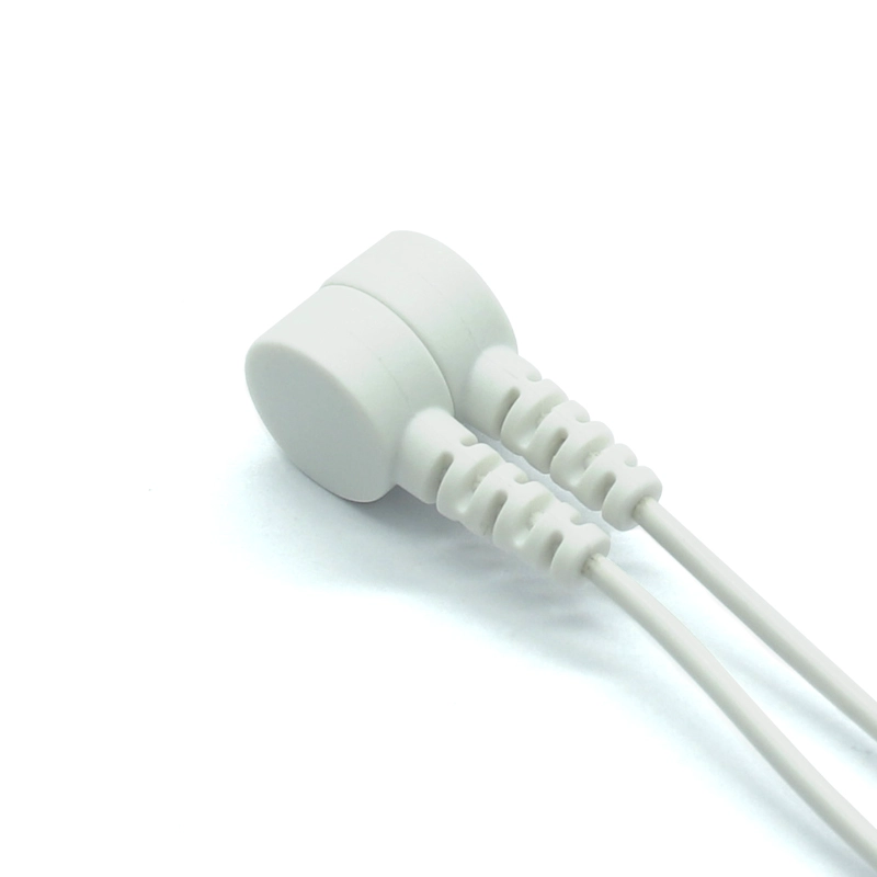 lemo redel 连接器 6pin 转磁性卡扣电极引线 6p 塑料推拉自锁插头医疗电缆