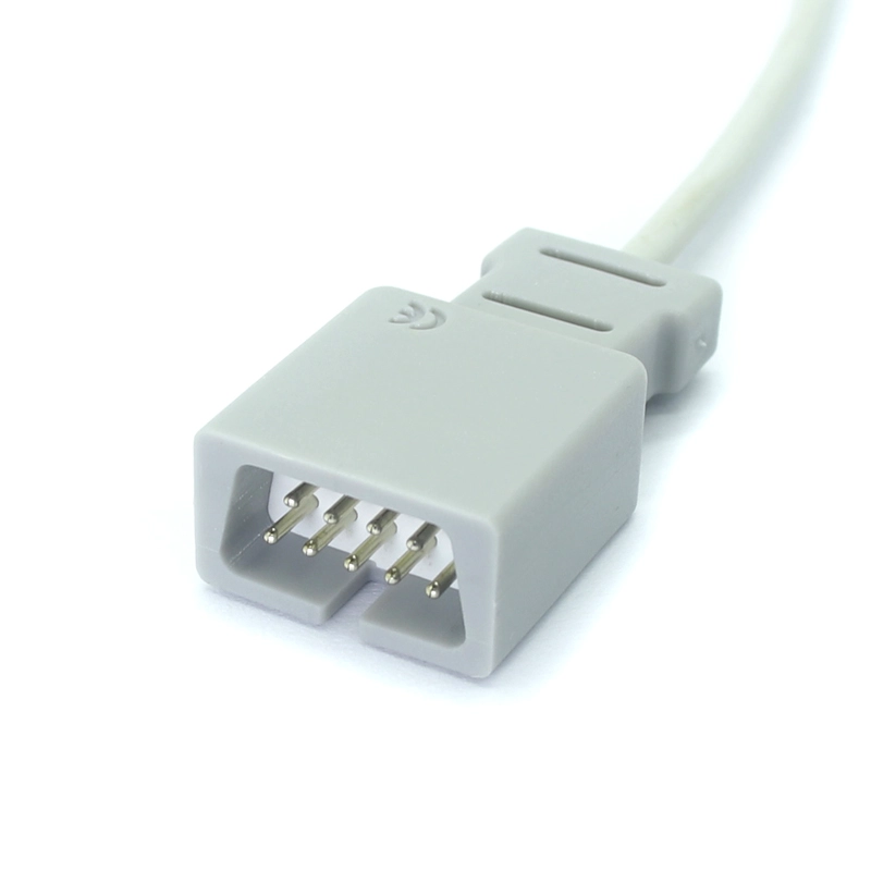 Connettore Lemo in metallo autobloccante da 6 pin al monitor paziente Cavo di prolunga sensore SpO2 DB9 per ECG EMG EEG