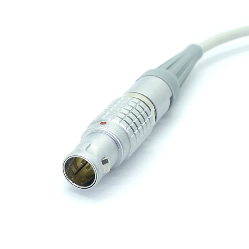 Connettore Lemo in metallo autobloccante da 6 pin al monitor paziente Cavo di prolunga sensore SpO2 DB9 per ECG EMG EEG