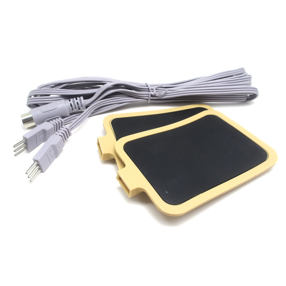 Tens Unit leads Wires, 90 Degree DC3.5 safety Plug to Dual 2.0 Electrode ECG Needle Pin Electrodes Cable Equipped - COPY - 54t843