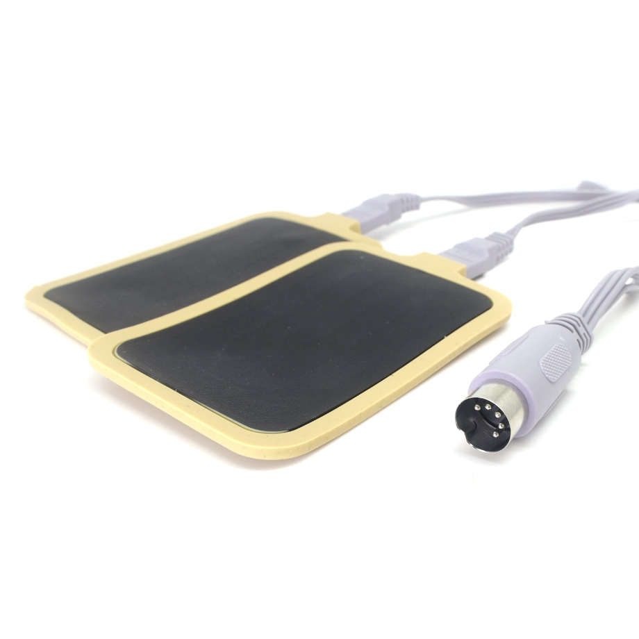 Tens Unit leads Wires, 90 Degree DC3.5 safety Plug to Dual 2.0 Electrode ECG Needle Pin Electrodes Cable Equipped - COPY - 54t843