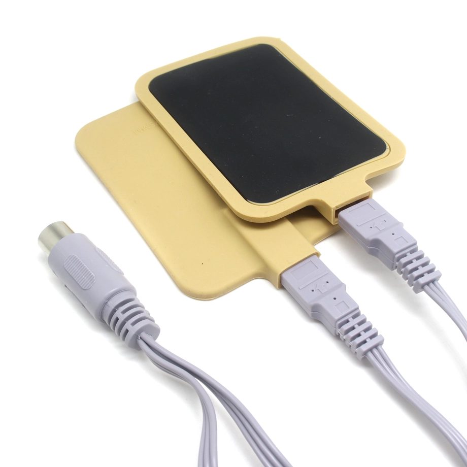 Tens Unit leads Wires, 90 Degree DC3.5 safety Plug to Dual 2.0 Electrode ECG Needle Pin Electrodes Cable Equipped - COPY - 54t843