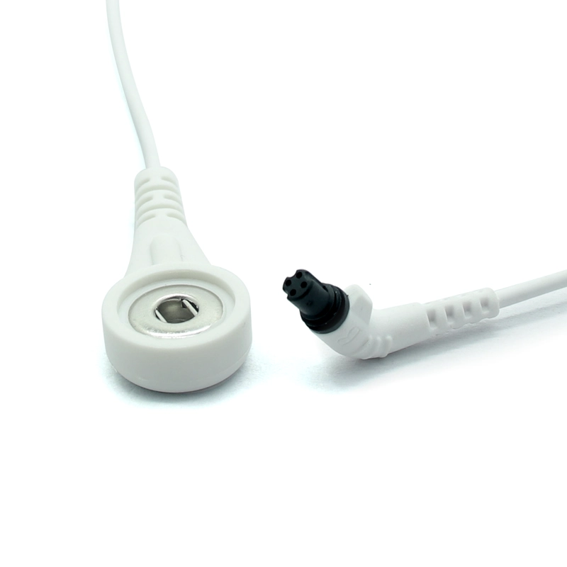 Fabrik-Elektrodenkabel 3,5 mm 4,0 mm Buchse EMS Snap auf 4-poliges PNS-Luftfahrtstecker-Anschlusskabel