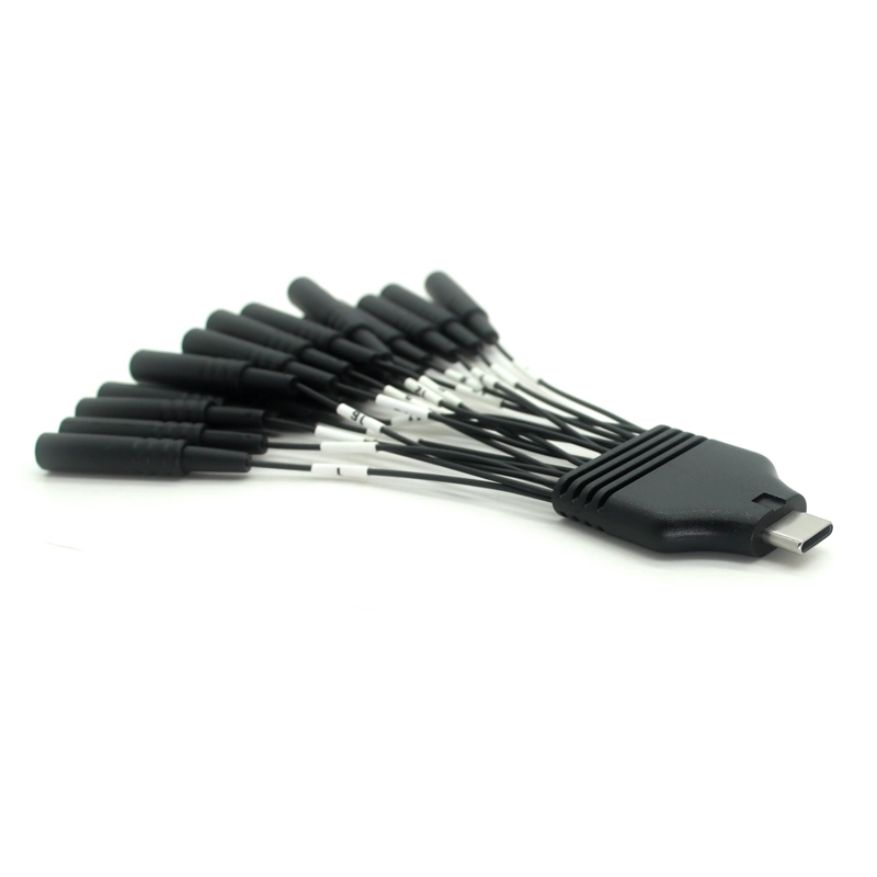 Multi Functional 18in1 USB Type C To 2.0 Electrode Pin ECG Lead Wire Cable