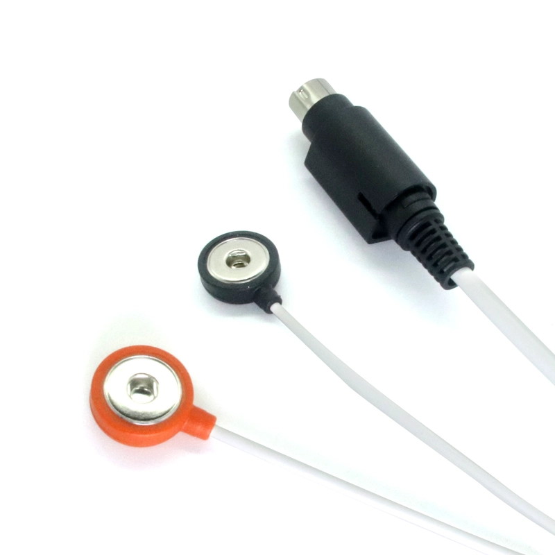 Hochqualität 6 Pin Mini Din versammelt 2 in 1 4.0 Medizinische weibliche Stecker Physiotherapiekabel für Krankenhaus- und Hausgebrauch ISO13485 Guangdong Hersteller