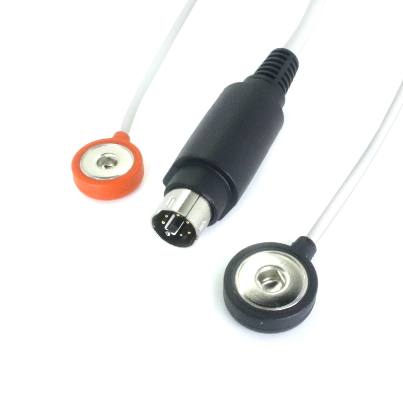 Hochqualität 6 Pin Mini Din versammelt 2 in 1 4.0 Medizinische weibliche Stecker Physiotherapiekabel für Krankenhaus- und Hausgebrauch ISO13485 Guangdong Hersteller