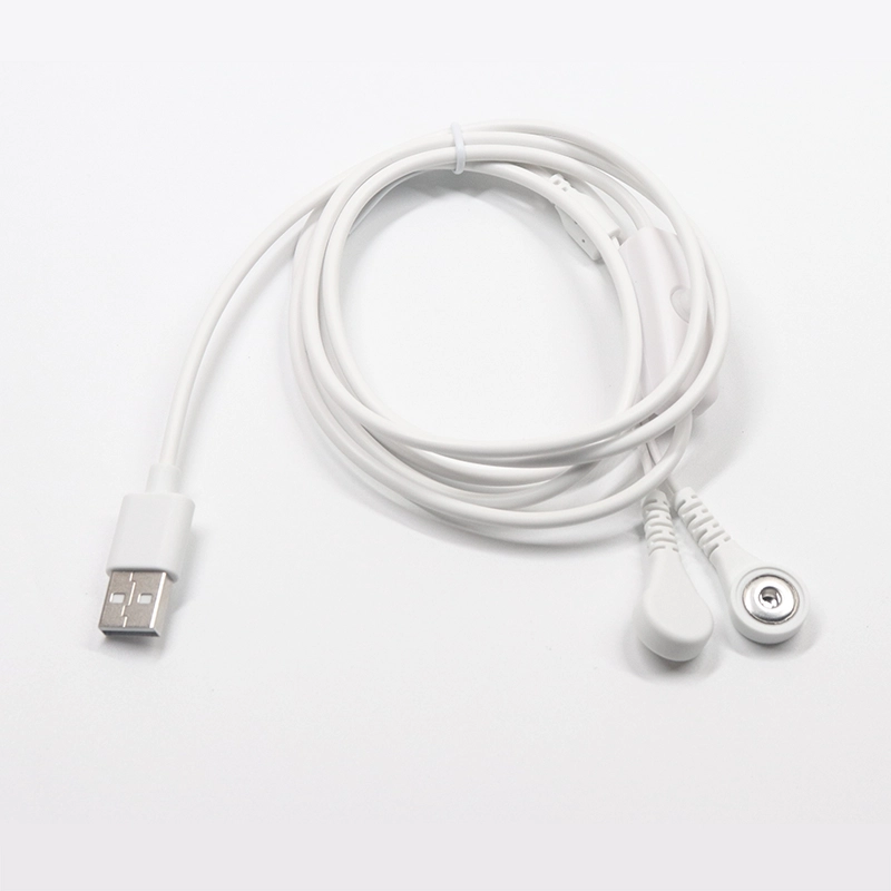 China Hoge kwaliteit USB A tot 4,0 elektrode vrouwelijke Snap met schakelfysiotherapiekabel voor tientallen machinetherapiesessies fabrikant