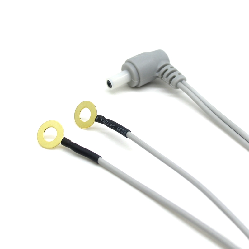 China Factory Made DC3.5 Mannelijke plug 2 in 1 Ring - Einde fysiotherapie Leaddraadfabrikant ISO13485 Gecertificeerde kabelfabrikant fabrikant