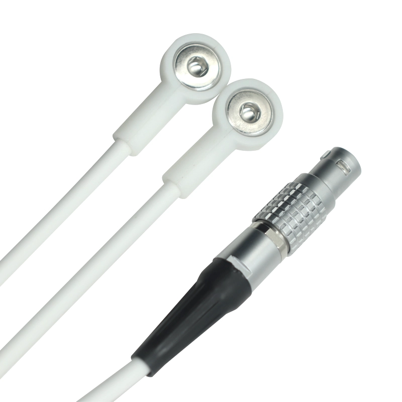 ISO13485 Factory Wholesales 3P Metal Lemo Male to 4.0 Electrode Female Snap Physiotherapy Lead Wire for Electrode Tens Machine