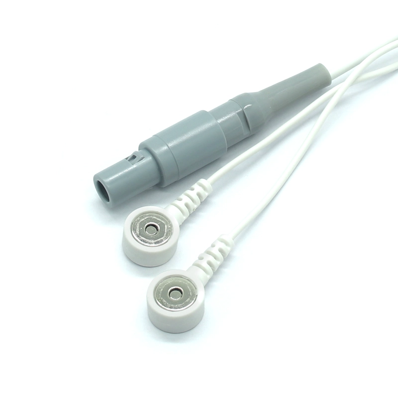 China Lemo -plastic plug naar 3,5 mm magnetische elektrode snapconnector met 2 lood draden | Dongguan -fabrikant fabrikant