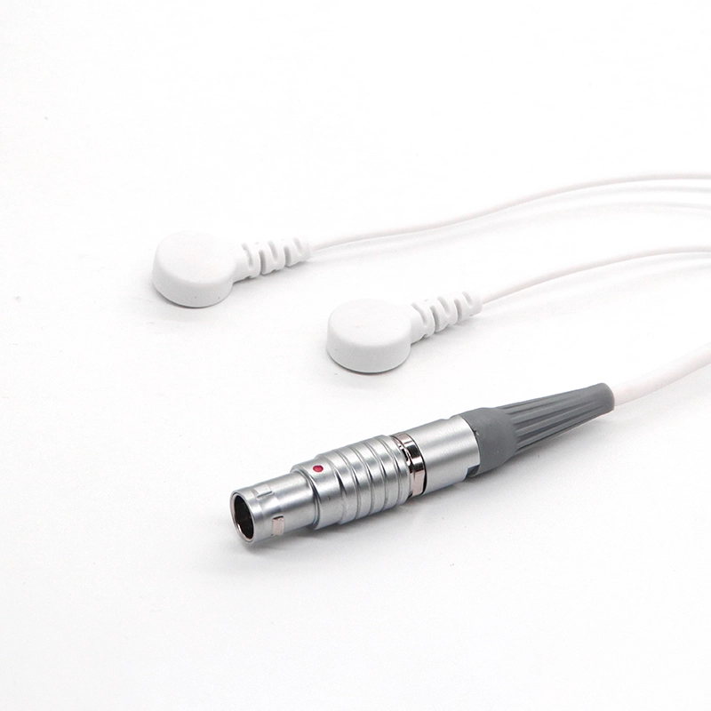 M12 M16 4 핀 수컷 커넥터 듀얼 4.0mm 마그네틱 암 스냅 리드 와이어 케이블 ECG 용 | ISO13485 제조업체 Dongguan
