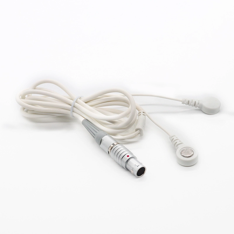 M12 M16 4 핀 수컷 커넥터 듀얼 4.0mm 마그네틱 암 스냅 리드 와이어 케이블 ECG 용 | ISO13485 제조업체 Dongguan