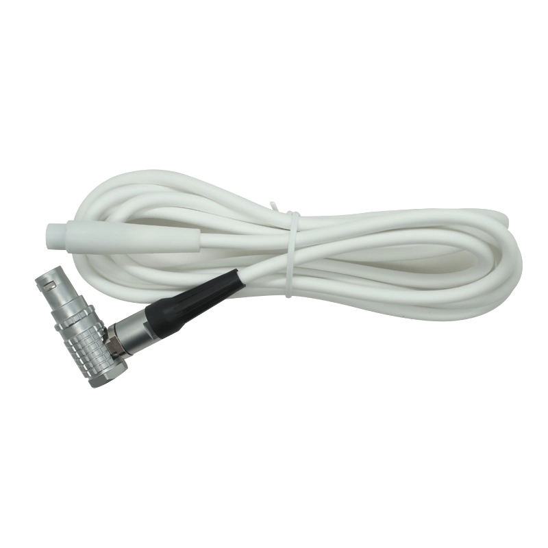China 4 pin L -vormige metalen Lemo -plug tot 316 roestvrijstalen connectortherapiekabel | ISO13485 Dongguan Medical Cable Fabrikant fabrikant