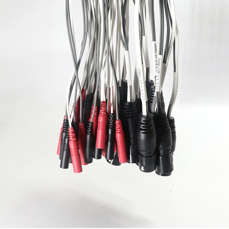 Customized Hirose Stecker auf 4 Kabel 2,0 mm Elektrodenstift mit medizinischem Kabel | Dongguan Elektrotherapie -Kabelhersteller