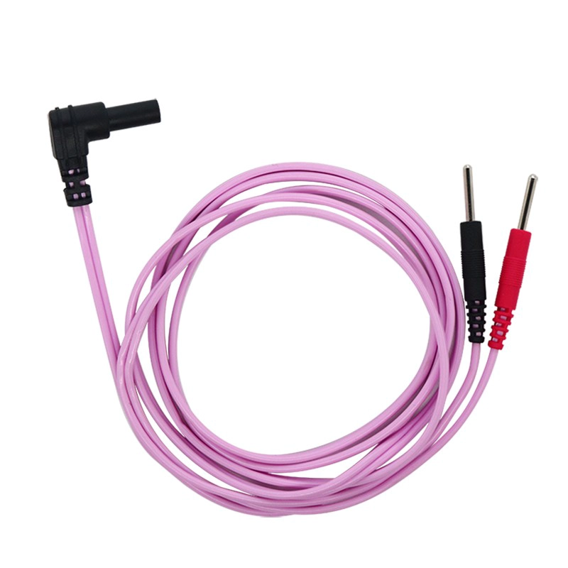 China Customized DC2.35mm Sicherheitsstecker zum 2,0 -mm -Elektrodenstiftkabel für TENS | Dongguan Tens EMS Bleidrahthersteller Hersteller