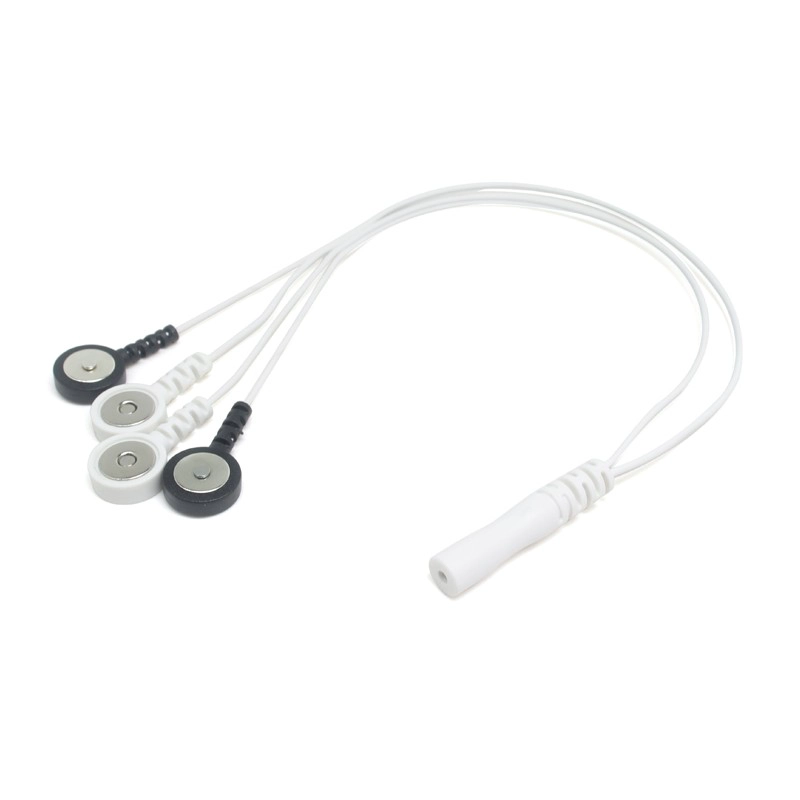 China Plugue de tubo redondo de 2,0 mm para 3,5 mm de cabo feminino e snap masculino com 2 cabos | Fornecedor de Cable Médico Dongguan fabricante