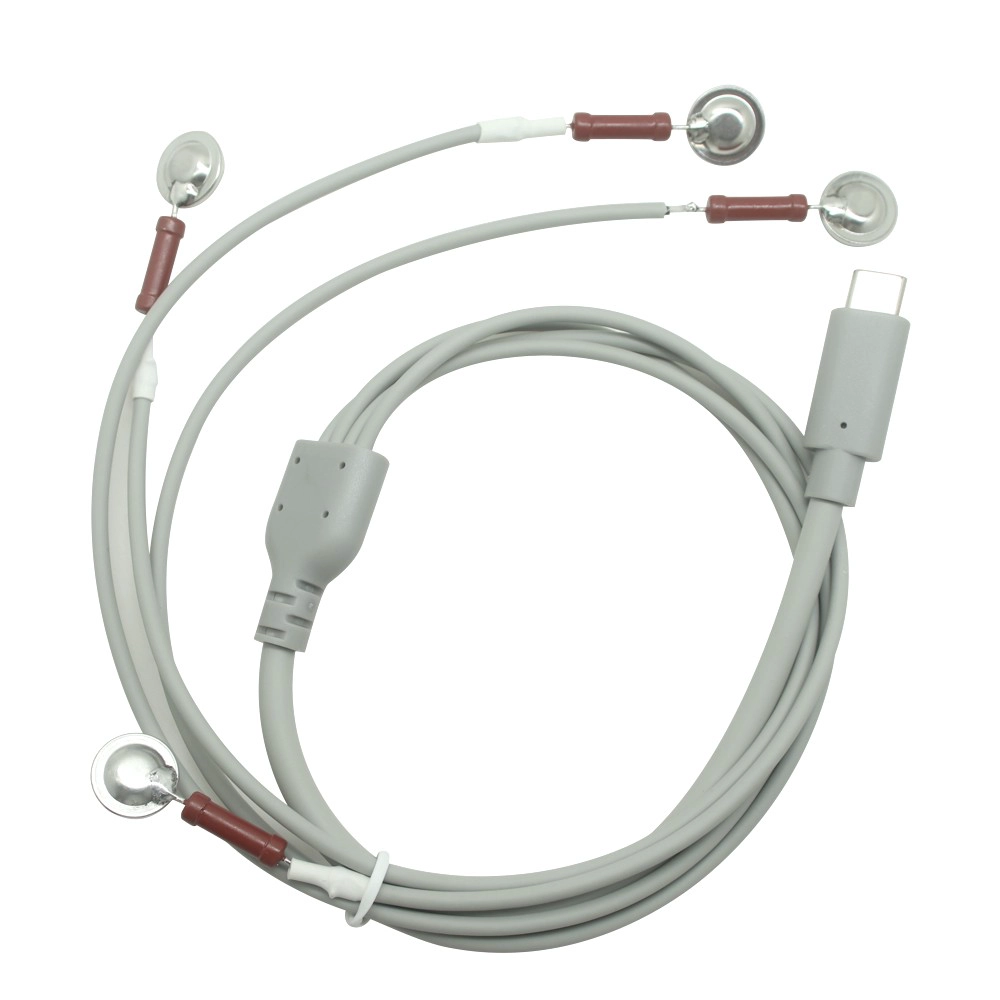 China ECG SNAP CABO DE ECG DO ECG TIPO CULTIMEIZADO COM 4 LEADO com fio de chumbo de resistência | Fabricante de cabo médico certificado ISO13485 fabricante