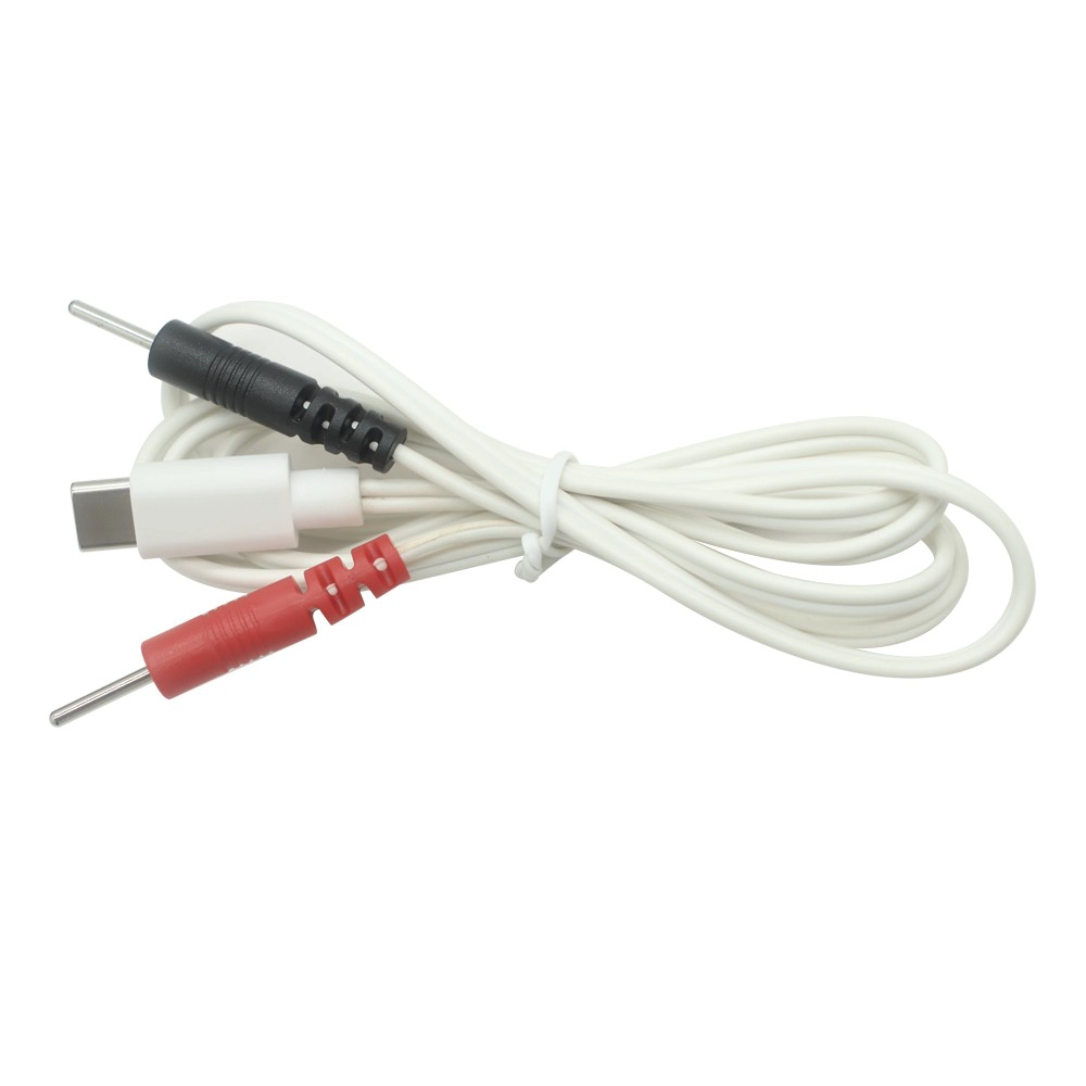 China Fio de chumbo de pinos de eletrodos USB Tipo C para TELS e EMS Dongguan ISO13485 Fabricante de cabos médicos certificados fabricante