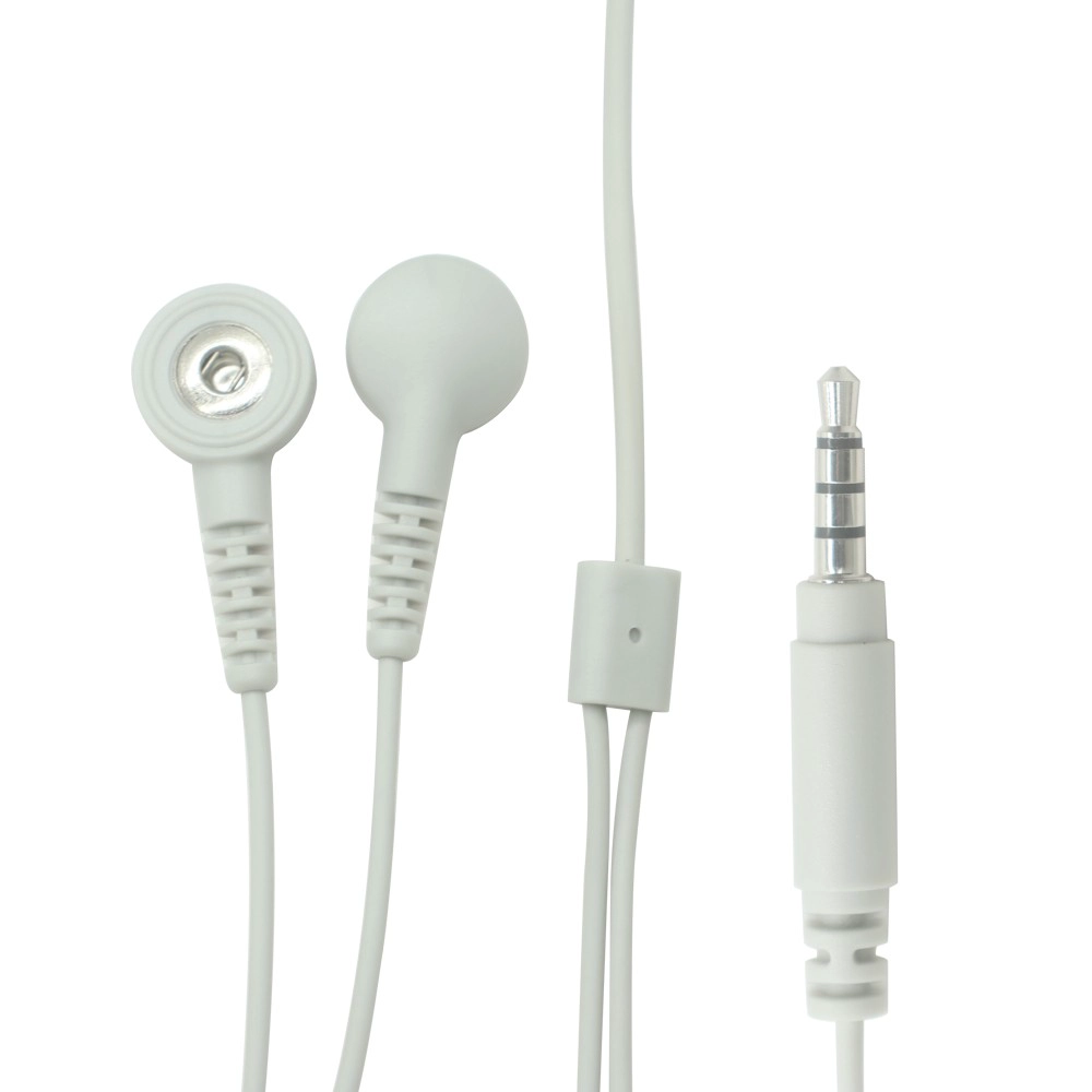 Maßgeschneiderter 3,5-mm-4-poliger Audio-Stecker auf 2 Leitungen, 2,5-mm-Buchse, Schnappkabel mit Schieber | Dongguan ISO13485-zertifizierter Hersteller medizinischer Kabel