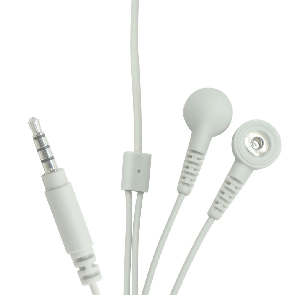Maßgeschneiderter 3,5-mm-4-poliger Audio-Stecker auf 2 Leitungen, 2,5-mm-Buchse, Schnappkabel mit Schieber | Dongguan ISO13485-zertifizierter Hersteller medizinischer Kabel