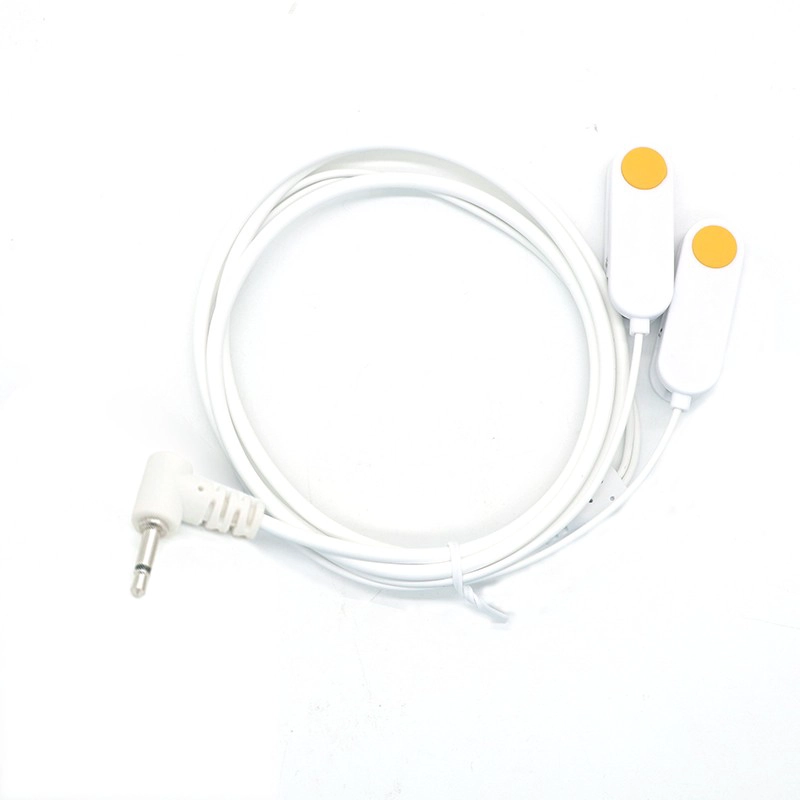 China Plugue de áudio personalizado de 90 graus 3,5 mm para cabo de terapia de clipe de ouvido de cor dupla ABS | Fabricado pela fábrica certificada Dongguan ISO13485 fabricante