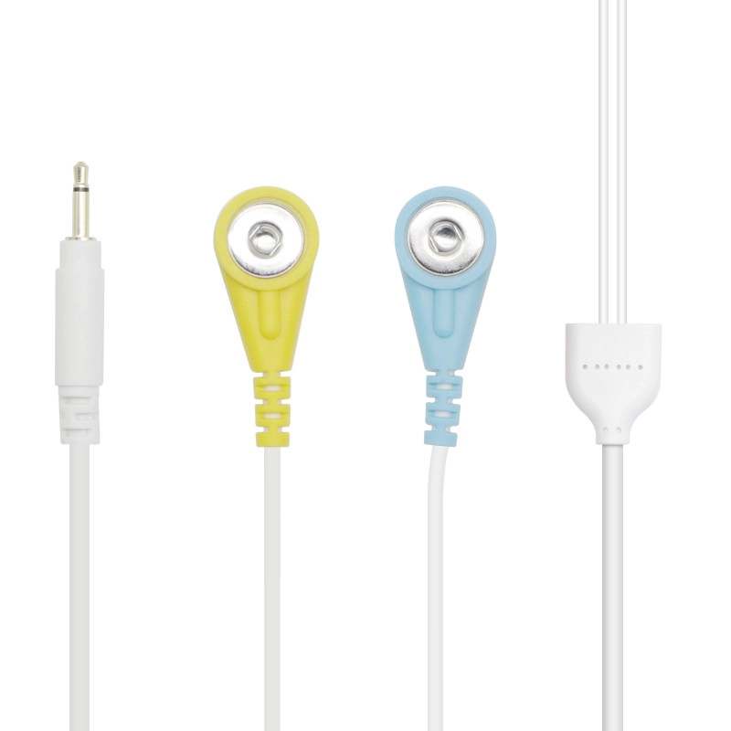 China Plugue de áudio mono personalizado de 2,5 mm para cabo de conexão de terapia de eletrodo de pressão fêmea de 2 derivações de 4,0 mm | Fabricante de cabos Dongguan fabricante