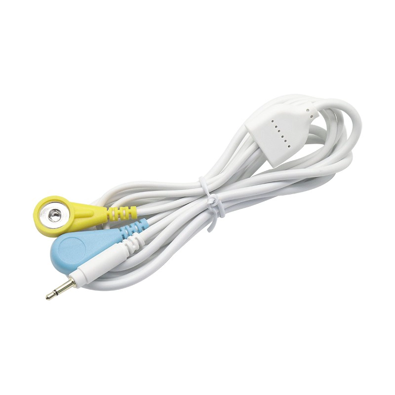 Customized Gold Plated 4.0mm Male Snap to Open End Cable for ECG TENS EMS Devices | Dongguan ISO13485 Manufacturer - COPY - 4t7ods