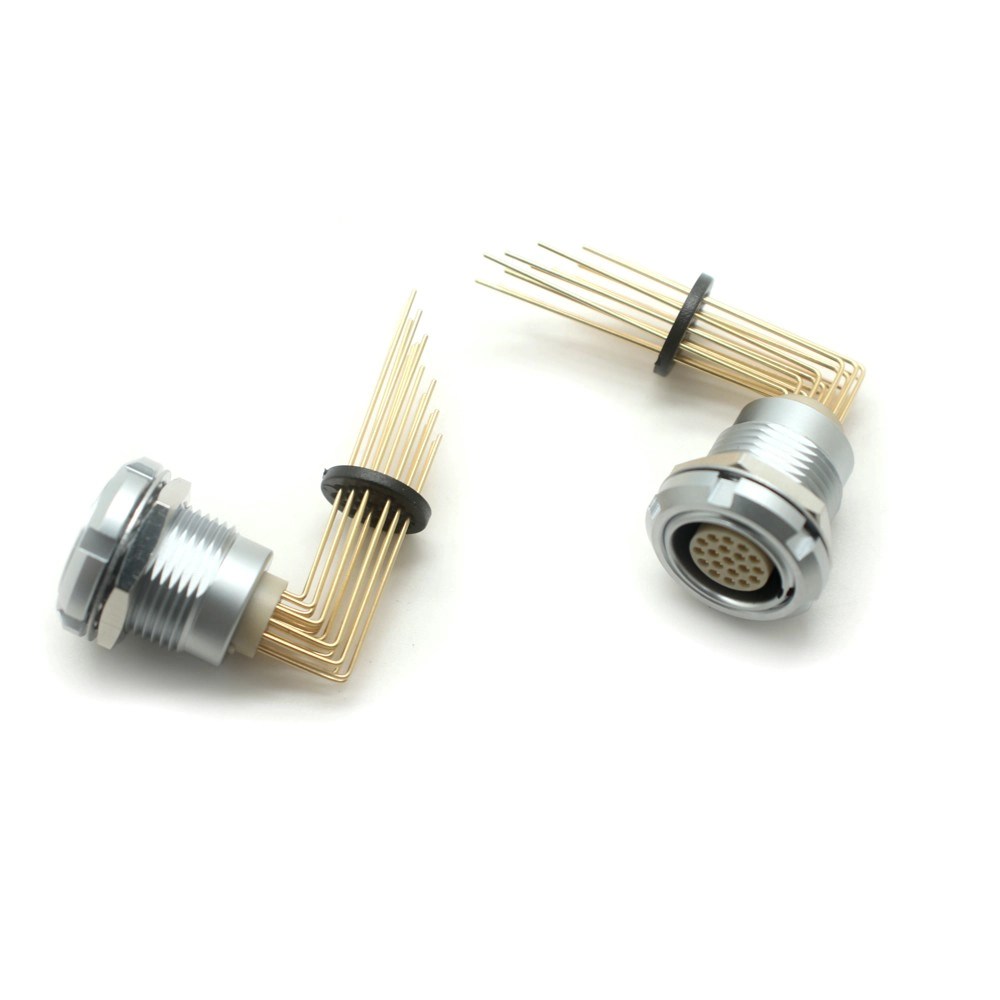 Conector de soquete fêmea 2B 19 pinos compatível com LEMOs de metal | Fabricante ISO13485 Dongguan