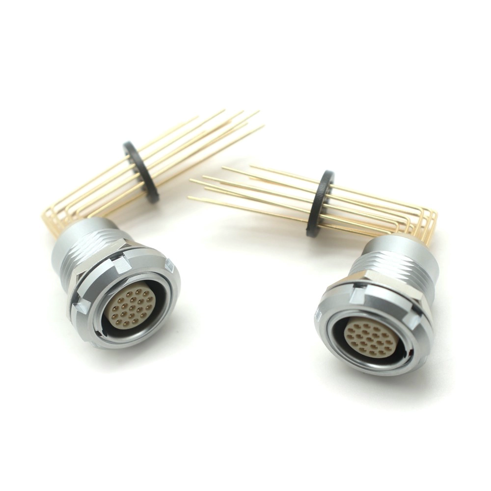 Conector de soquete fêmea 2B 19 pinos compatível com LEMOs de metal | Fabricante ISO13485 Dongguan