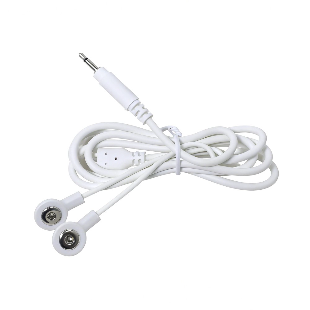 Gerader 2,5-mm-Audio-Stecker auf SR-Stecker, Y-Split, Dual 2,5 mm medizinisches Schnappkabel mit Buchse | ISO 13485 Dongguan Hersteller