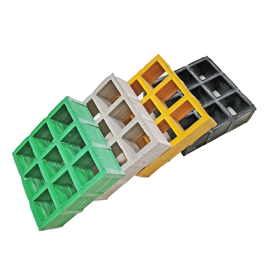 China Molded Floor Walkway Open Mesh Glass Fiber Reinforced Plastic GRP Grating manufacturer