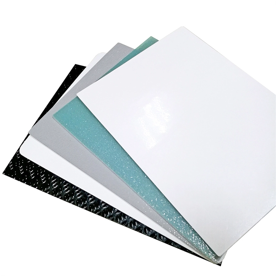 China Factory Price Cost of Sizes Colored Smooth & Embossed Insulation GRP FRP Gate Sheet For Sale manufacturer