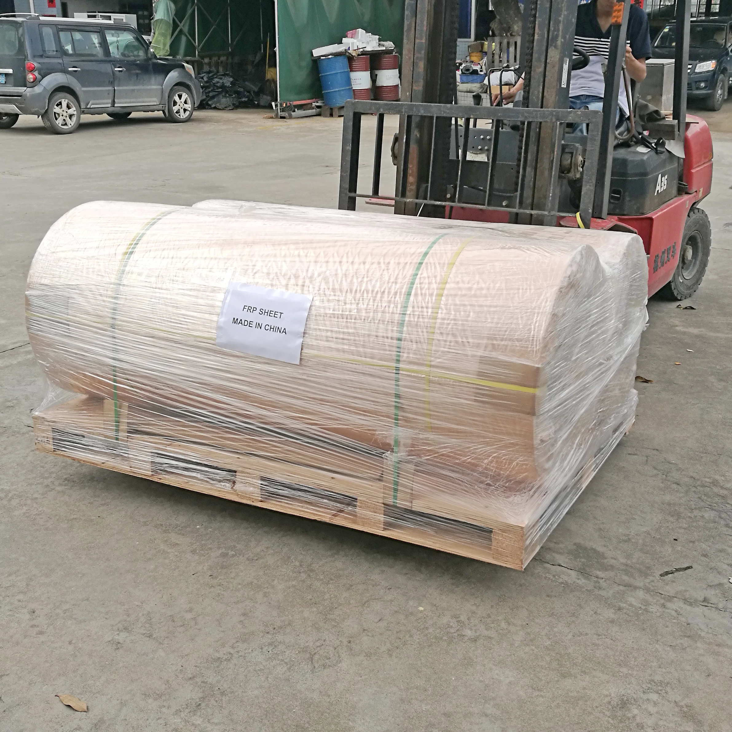 Large Size White Black Colored Fiberglass Reinforced Plastic Flat Coil GRP FRP Sheet Roll